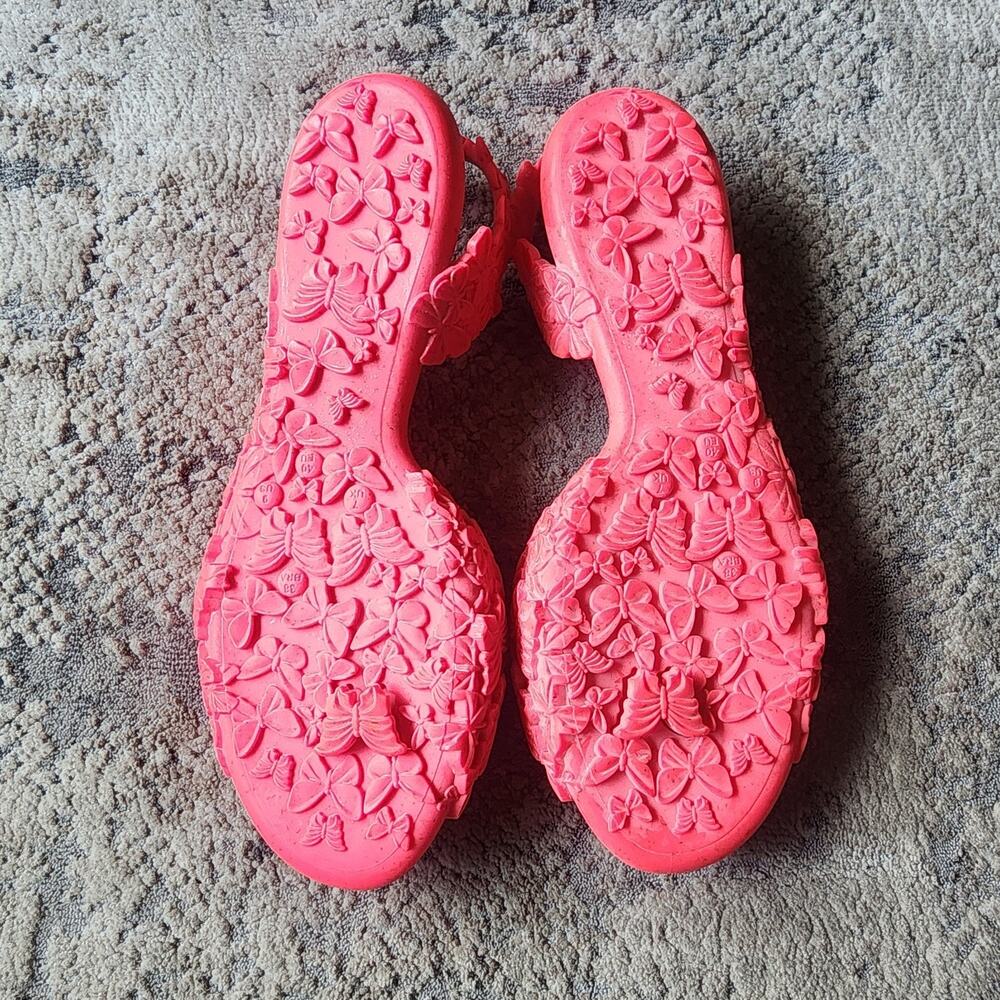 Sunies Hawaii Sandals Size 9 Women's Pink Shoes Natural Fibers - Picture 5 of 8
